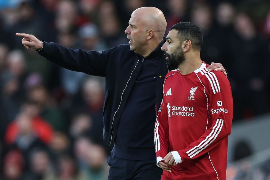 Mohamed Salah's relationship with Liverpool head coach Arne Slot has been strained this season