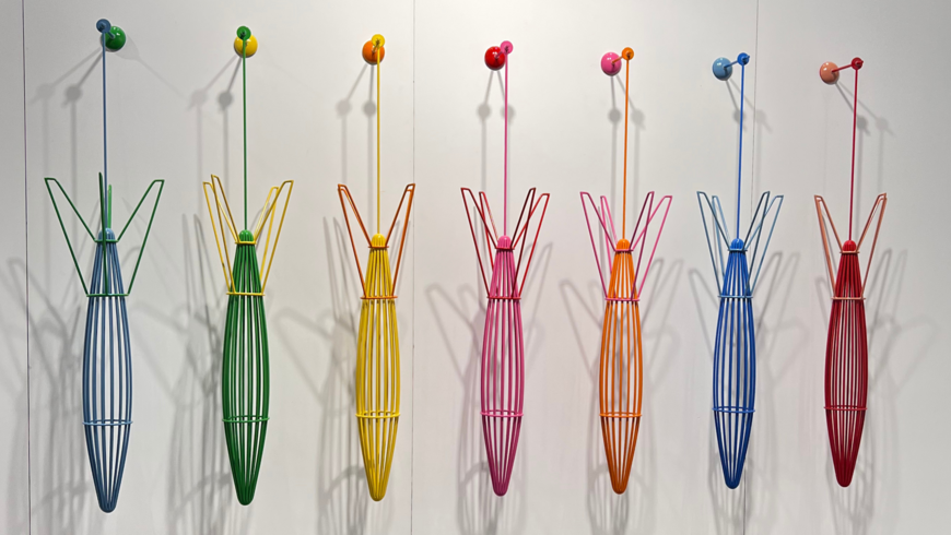 Sugar-colored missiles have become the artist’s signature work. (Courtesy of the artist)