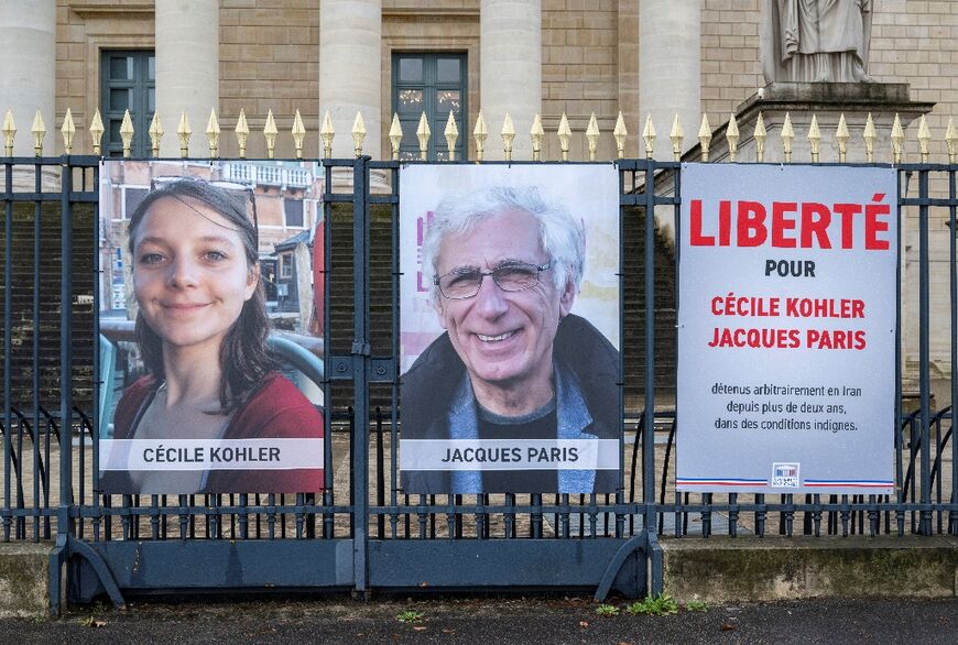 Cecile Kohler, 41, and Jacques Paris, 72, were arrested in Iran in May 2022