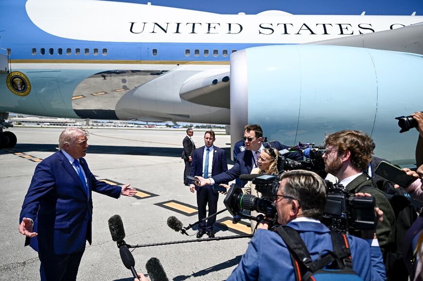 US President Donald Trump says he scrapped a trip by his envoys to attend peace talks with Iran because he was unimpressed with Tehran's negotiating position