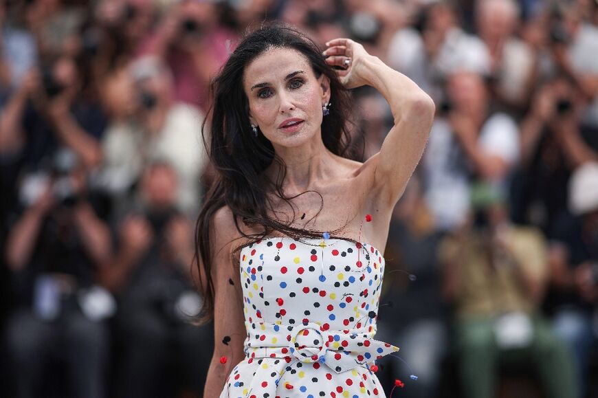 Hollywood star Demi Moore, who is on the jury at the Cannes Film Festival