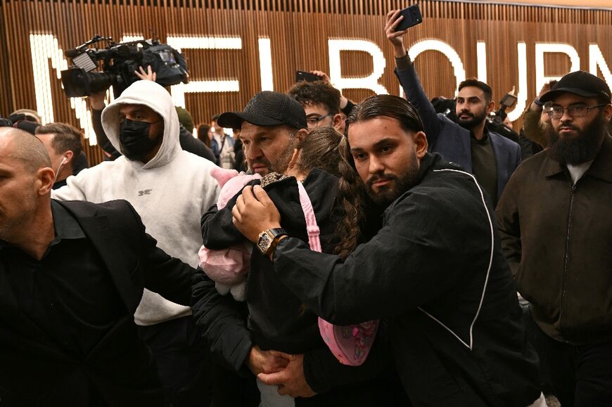 A group of women linked to members of the Islamic State group in Syria arrived home with their children in Melbourne airport 