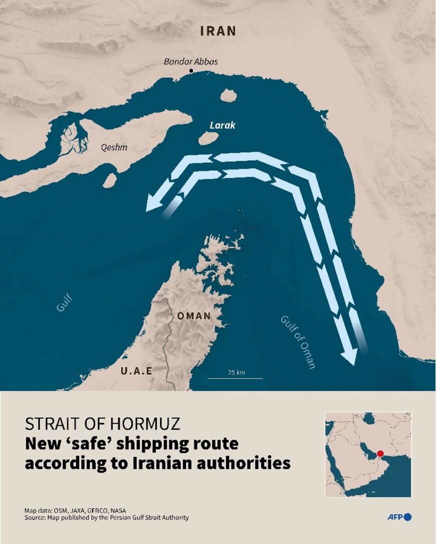 Strait of Hormuz: New 'safe' shipping route according to Iranian authorities
