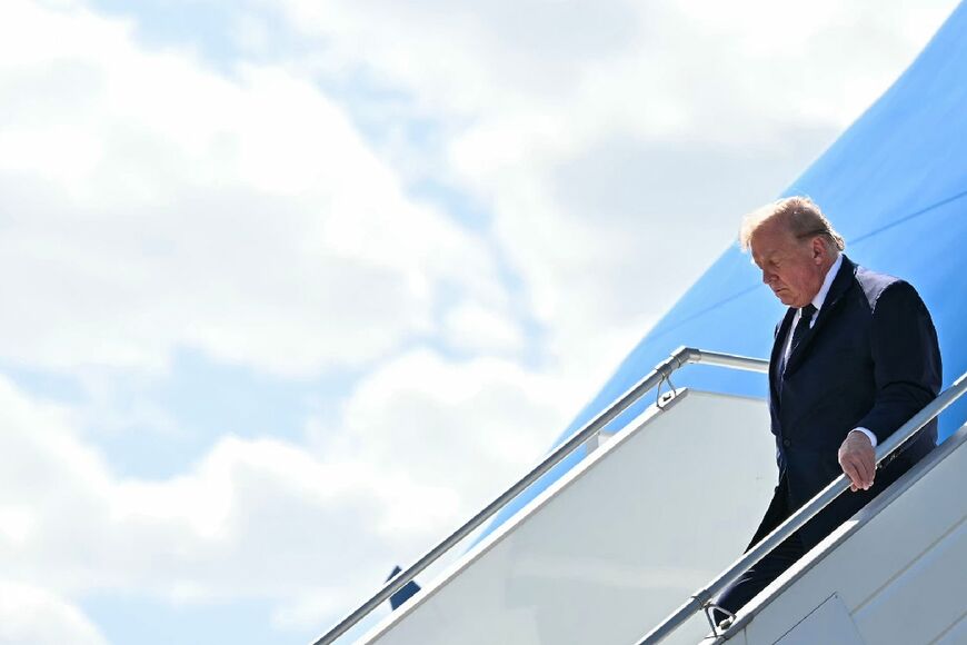 Trump arrived at Geneva airport