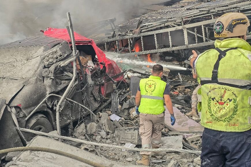 The southern city of Tyre was again hit hard by Israeli strikes on Monday