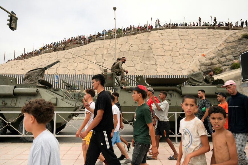 Spain has deployed military personnel to the territory