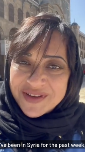 Amberin Zaman in Damascus
